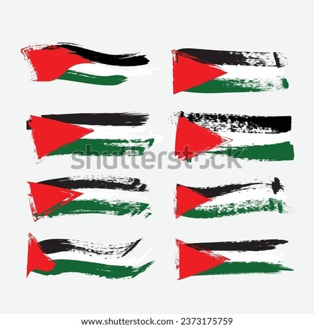 Grunge Palestine flag. free Palestine slogan. Palestine support