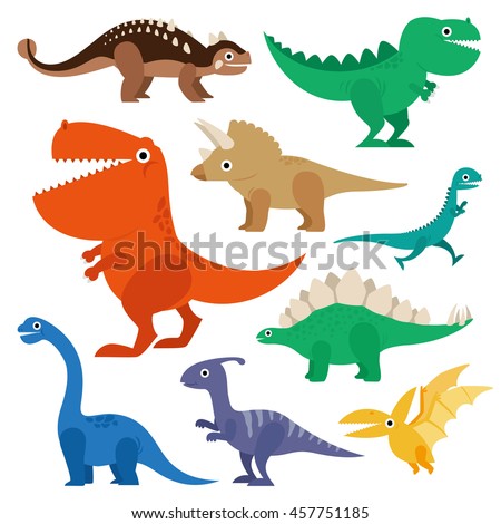 Cartoon Dinosaurs Free Vector | 123Freevectors