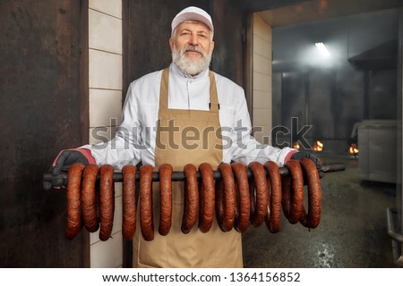 Similar – Image, Stock Photo Wurst in einer Metzgerei