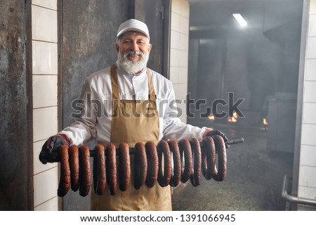 Similar – Image, Stock Photo Wurst in einer Metzgerei