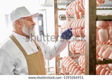 Similar – Image, Stock Photo Wurst in einer Metzgerei