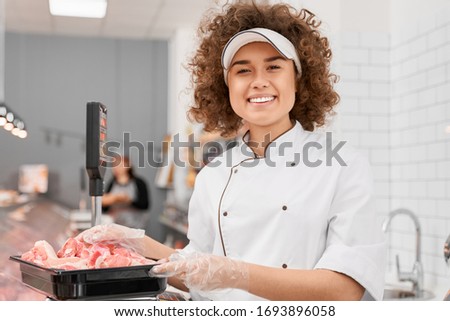 Similar – Image, Stock Photo Wurst in einer Metzgerei