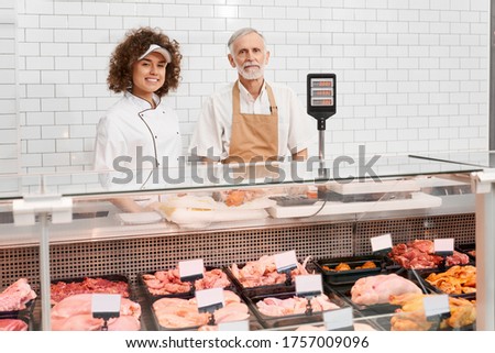 Image, Stock Photo Wurst in einer Metzgerei