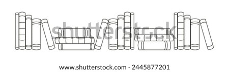 Books Set on a white background.vector Graphics