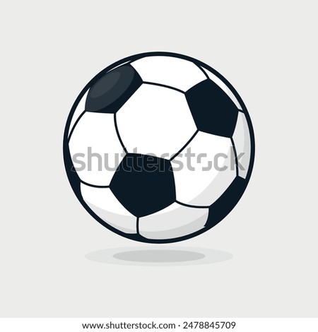 Soccer ball. Football game.Vector Illustration