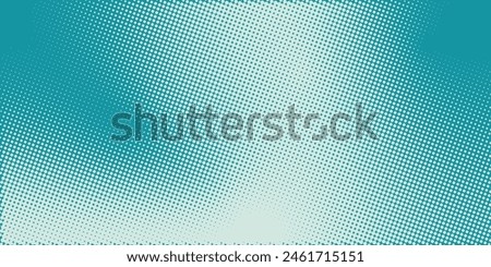 Green - turquoise background divided by diagonal. Vector illustration Background into two colors with halftone