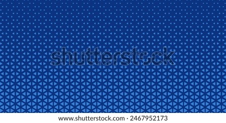 Triangles Halftone Pattern Vector Abstract Geometric Technology Background. Triangular Half Tone Texture. Minimal Style Dynamic Tech Wallpaper