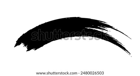 Brush strokes templates, vector grunge paintbrush