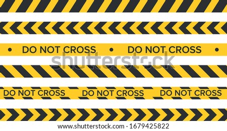 Similar – Image, Stock Photo Barrier banding at the platform