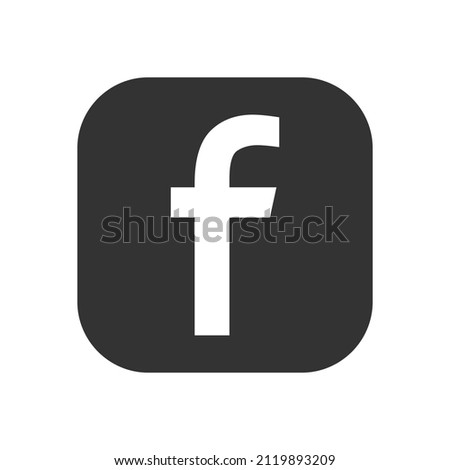 Facebook logo. Social media logo, Facebook icon. Facebook Vector illustration eps 10