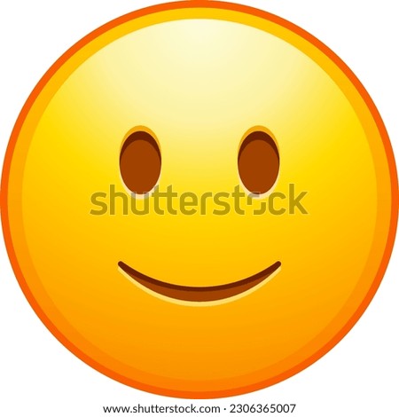 Top quality emoticon. Upside down emoji. Silly emoticon, inverted smiling Yellow face emoji. Element WhatsApp. iOS. Emoji from Telegram app. Facebook. Twitter. Instagram