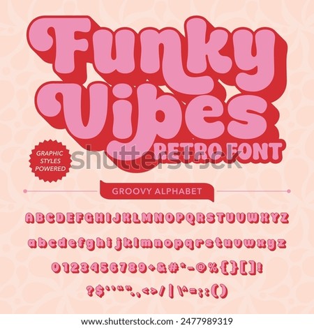 Funky Vibes Retro Vintage Display bold Font alphabet