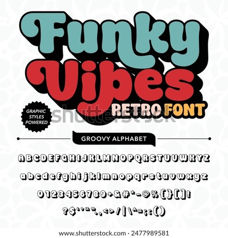 Black and White Funky Vibes Retro Vintage Display bold Font alphabet