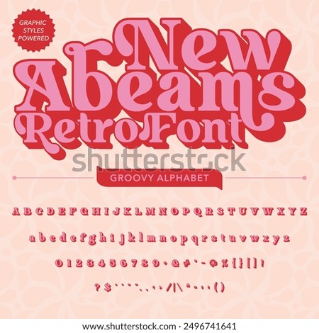 New Abeams Retro Vintage Display bold Font alphabet