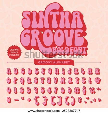 Sintha Groove Retro Vintage Display Bold Font alphabet