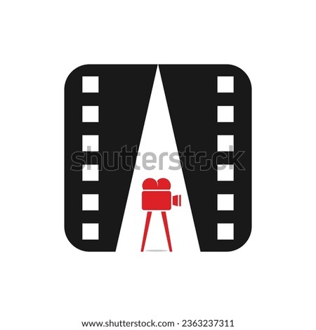 cinema or movie logo design element isolated very elegant and luxury. vector format