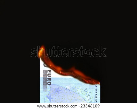 Burning money (Euro)