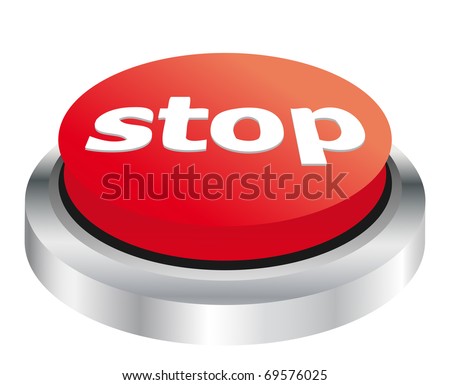 Stop Button Stock Vector Illustration 69576025 : Shutterstock