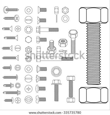 Screw / nut set 