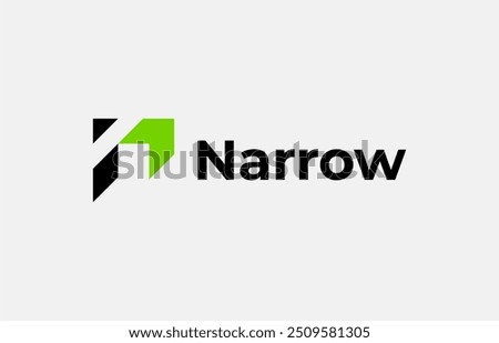 Logo Arrow and Letter N, Template creative design fintech, technology, arrow, growth and increase symbols icon. Editable file