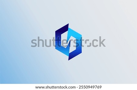 Logo Geometric letter N in hexagon shape with slash effect. Modern, futuristic and minimalist. Editable file.