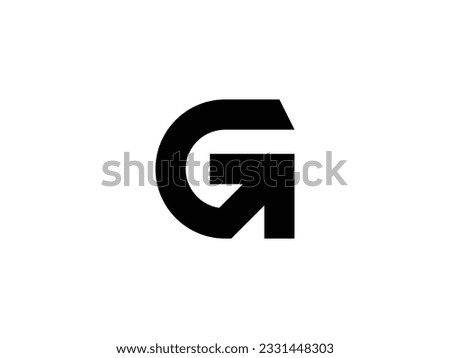 modern and clean letter G with arrow logo design