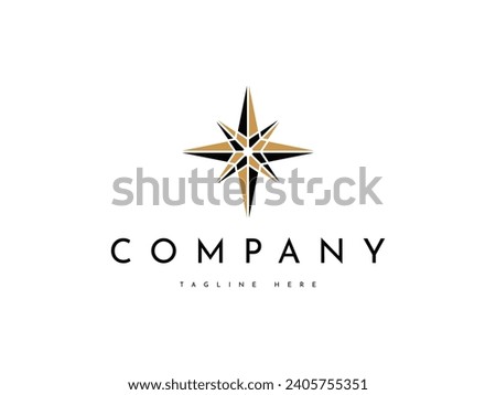 creative compass star logo design