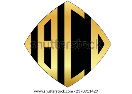 BCD,CD, DC, BC, logos. Abstract initial monogram letter alphabet logo design