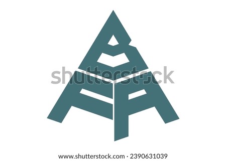 BFA, BF, logos. Abstract initial monogram letter alphabet logo design