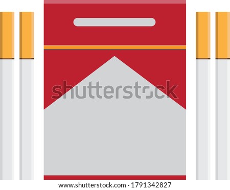 Illustration of cigarettes Design vector Template 