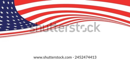 background, banner, poster, templates for stories and posts in social networks, lettering, advertising materials with the image of the American flag