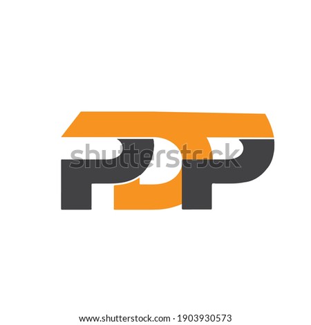 PDP initial letters logo alphabet