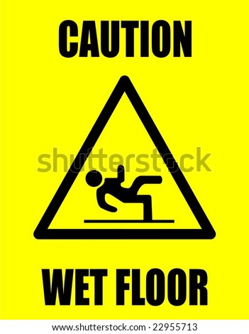 Wet Floor Vector - 22955713 : Shutterstock