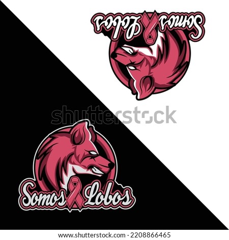 T-shirt design with fox somos lobos