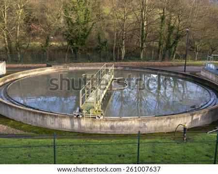 Sewage, or human waste disposal, plant near Matlock,Derbyshire,UK