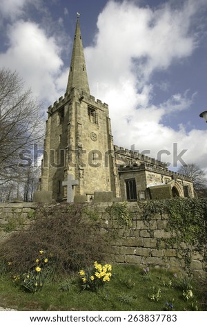 All Saints Church,Ashover,Derbyshire,Britain. taken 14/03/2007