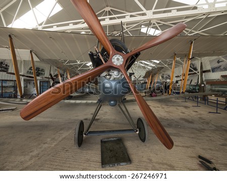 vintage biplane at the Shuttleworth Collection,Bedfordshire,UK. taken 26/09/2014