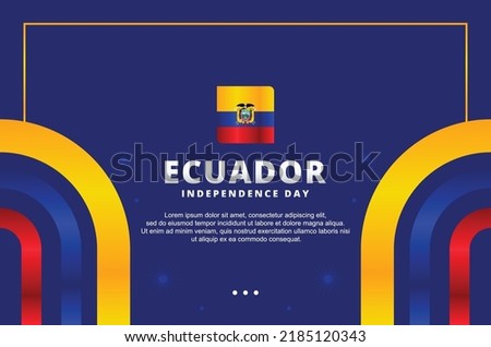 Ecuador Independence Day Design Background For International Moment