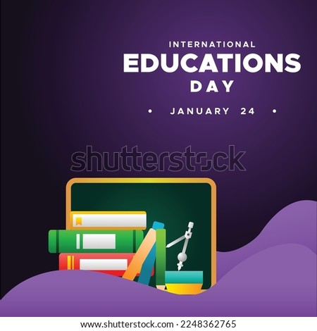 International Education Day Design Background