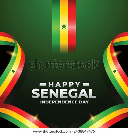 Senegal Independence day design illustration collection
