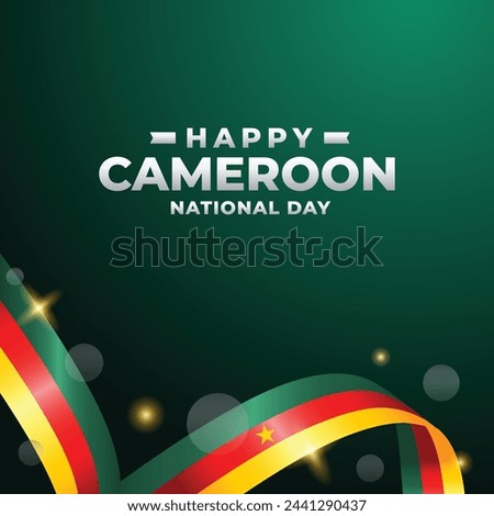 Cameroon National day design illustration collection