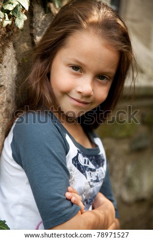 Portrait Of Little Sweet Girl Stock Photo 78971527 : Shutterstock