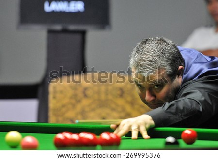 BANGKOK,THAILAND-MARCH 25: Rod Lawler of UK in action during of 2015 The Players Championship at Montien Riverside Hotel, Bangkok on March 25,2015 in Bangkok,Thailand