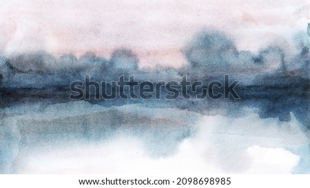 Similar – Image, Stock Photo watercolour Water Lake