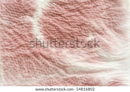 tissue texture with escaping liquid