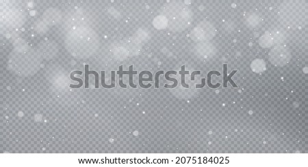 White png dust light. Bokeh light lights effect background. Christmas background of shining dust Christmas glowing light bokeh confetti and spark overlay texture for your design.	
