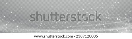 Snow and snowflakes on transparent background. Winter snowfall effect of falling white snow flakes and shining, New Year snowstorm or blizzard realistic backdrop. Christmas or Xmas holidays.