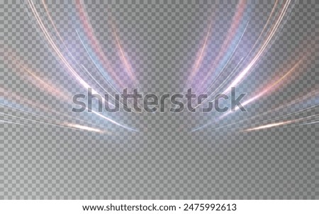 This is a modern abstract high-speed motion effect png. It is also a futuristic dynamic motion technology. It can be used as a banner or poster design background idea. Fast speed lines.