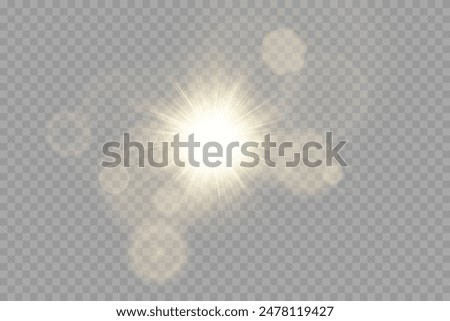 Light star gold png. Light sun gold png. Light flash gold png. vector illustrator. summer season beach