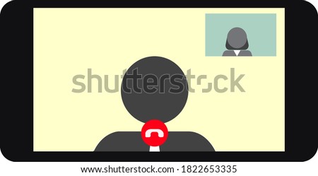 Video call on mVideo call in phone iconobile